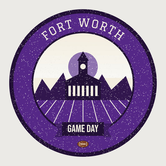 Purple Stockyards Game Day Hoodie graphic