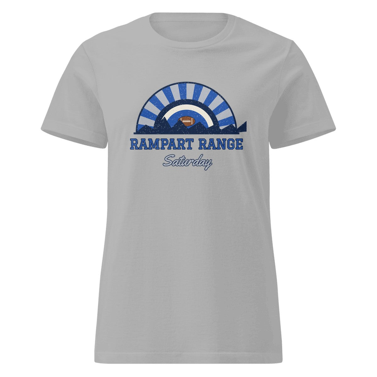 Women's Rampart Range Saturday Fitted Tee in Sport Grey, front view