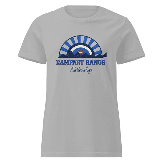 Women's Rampart Range Saturday Fitted Tee in Sport Grey, front view