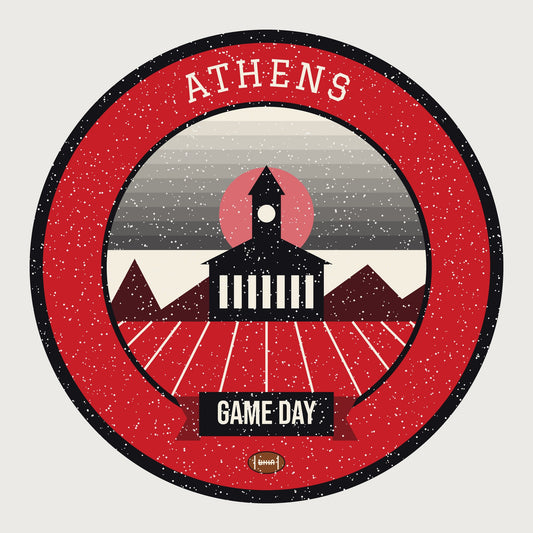 Red & Black Classic Town Game Day Hoodie graphic