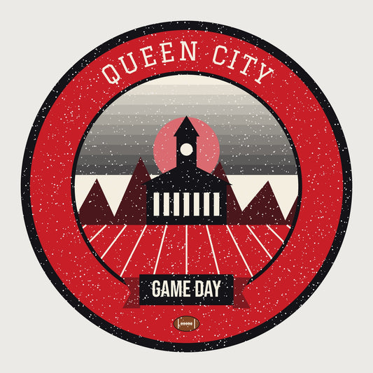 Red & Black Queen City Game Day Tee graphic