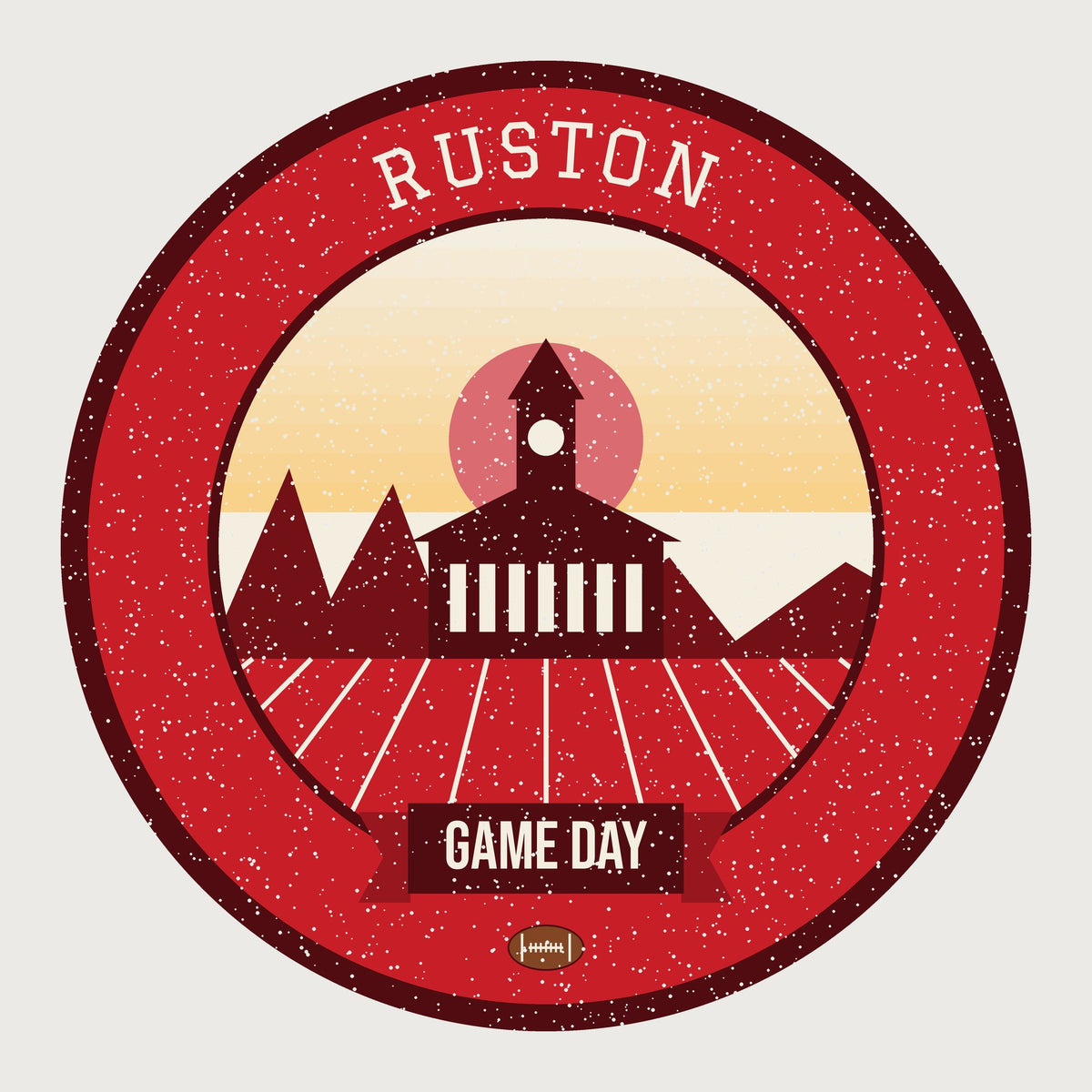 Red & Blue Piney Hills Game Day Hoodie graphic