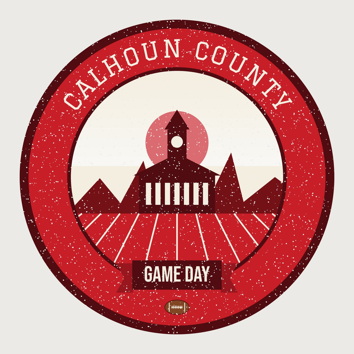 Red & White Foothills Game Day Mug graphic