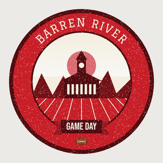 Women's Red & White River Heights Game Day Tee graphic