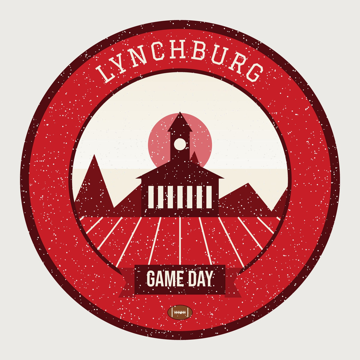 Women's Red, White & Blue Sunrise Game Day Tee graphic