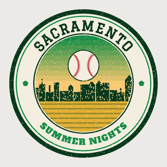 Women's Sacramento Summer Nights Ballpark Tee graphic