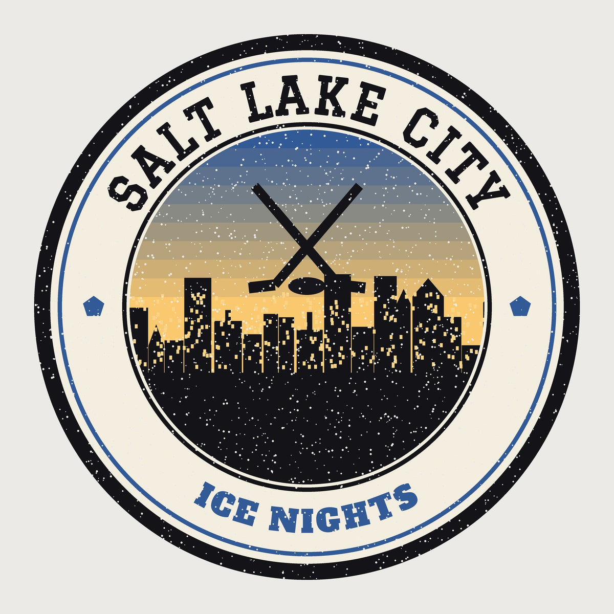 Salt Lake City Ice Nights design graphic