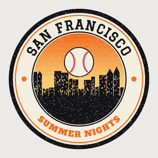 San Francisco Summer Nights Ballpark Tee graphic