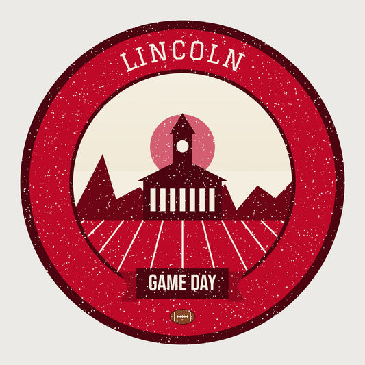 Women's Scarlet & Cream Plains Game Day Tee graphic