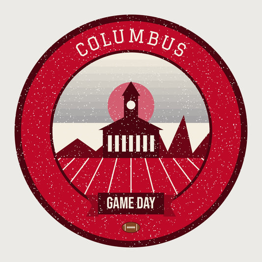 Scarlet & Gray Riverfront Game Day Mug graphic