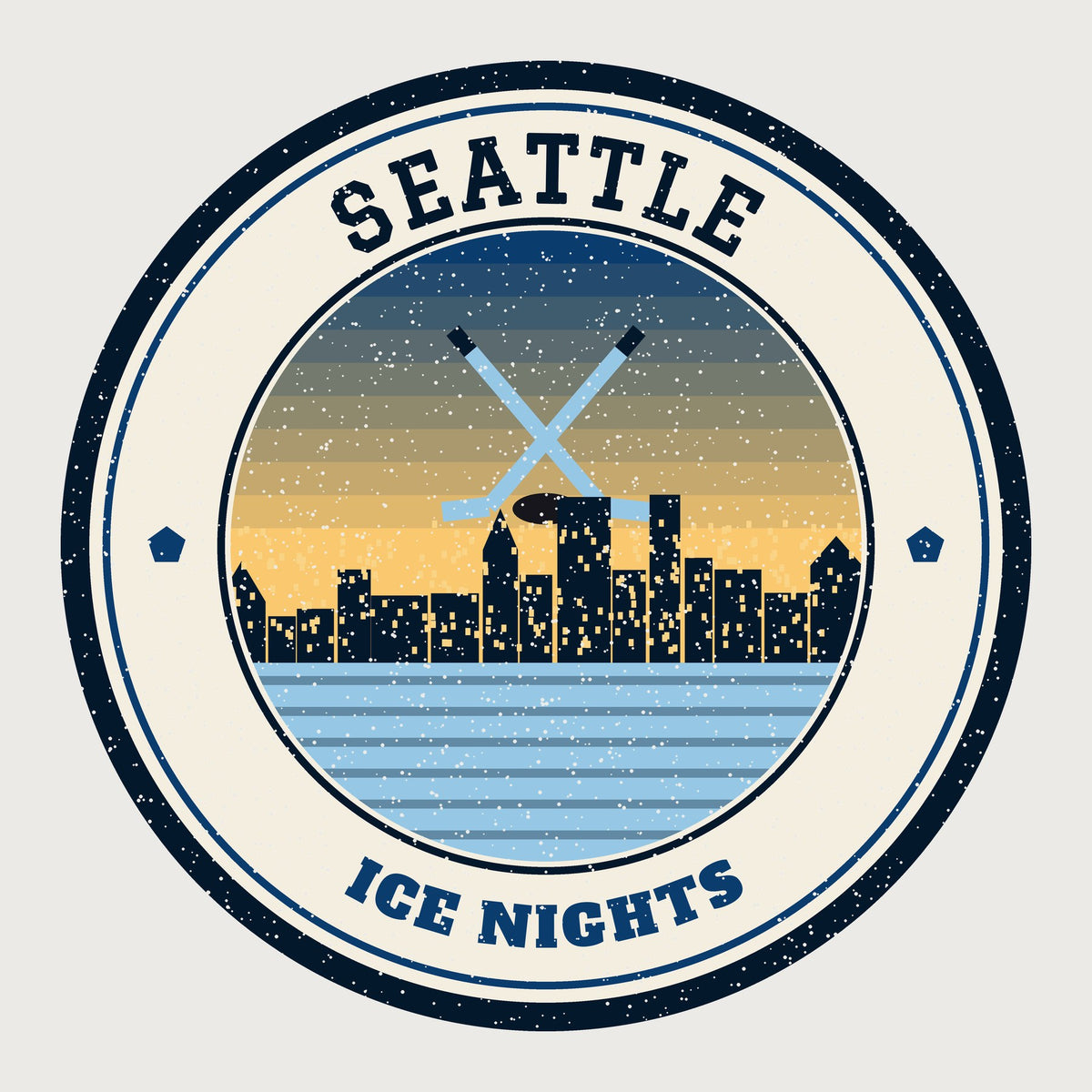 Seattle Ice Nights Hoodie graphic