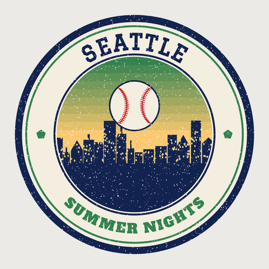 Seattle Summer Nights Ballpark Hoodie graphic