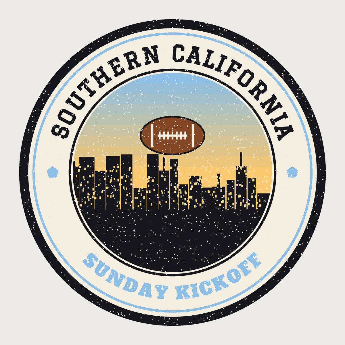 Southern California Sunday Kickoff design graphic