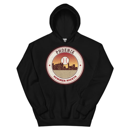 Phoenix Summer Nights Ballpark Hoodie in black, front