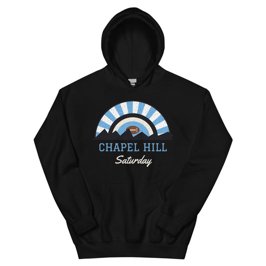 Chapel Hill Saturday Hoodie in black, front