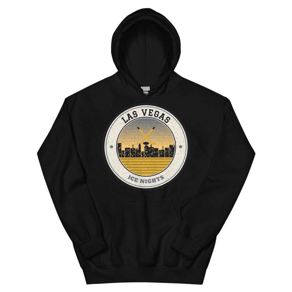 Las Vegas Ice Nights Hoodie in black, front