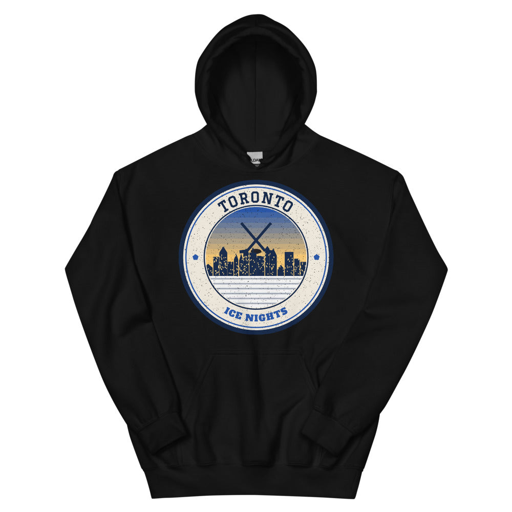 Toronto Ice Nights Hoodie in black, front