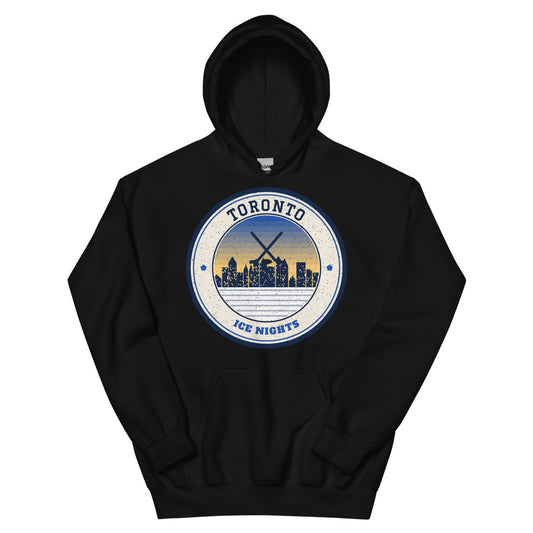 Toronto Ice Nights Hoodie in black, front