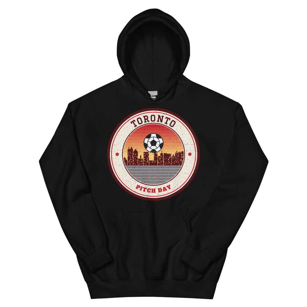 Toronto Pitch Day Hoodie in black, front