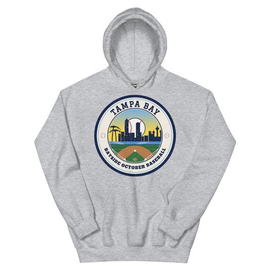 Tampa Bay October Baseball Hoodie in sport grey, front
