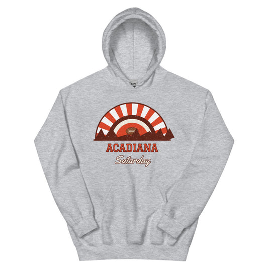 Acadiana Saturday Hoodie in sport grey, front