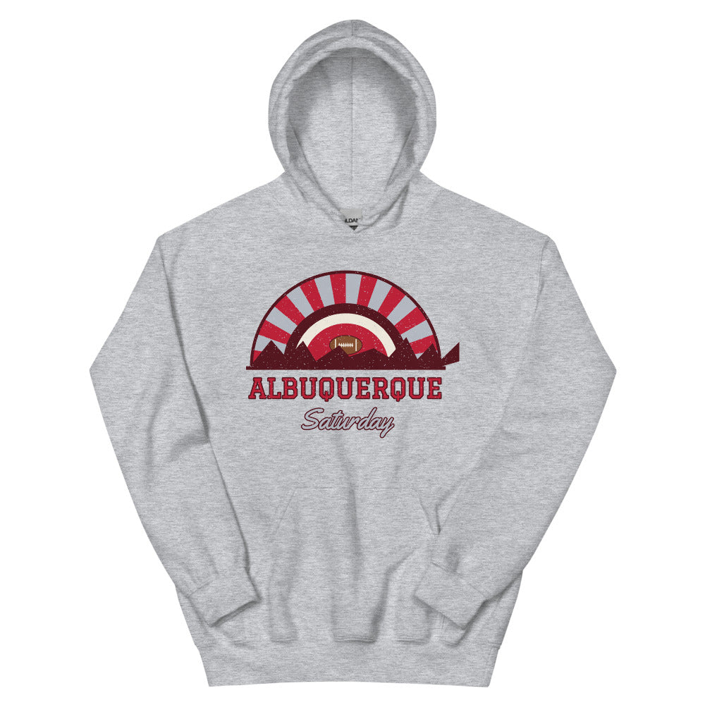 Albuquerque Saturday Hoodie in sport grey, front