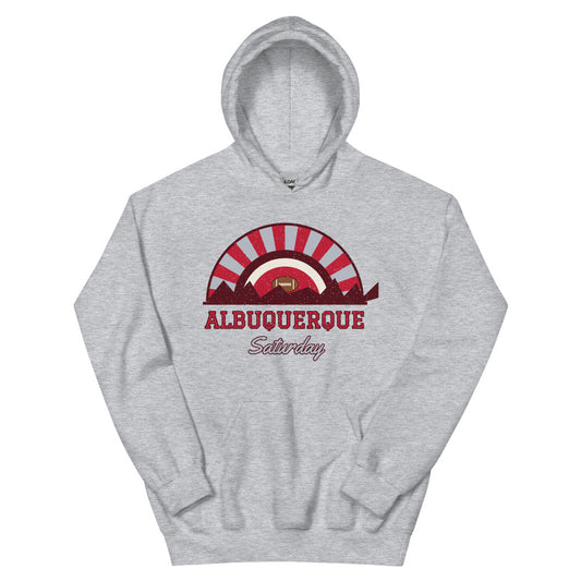 Albuquerque Saturday Hoodie in sport grey, front
