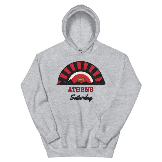 Athens Saturday Hoodie in sport grey, front