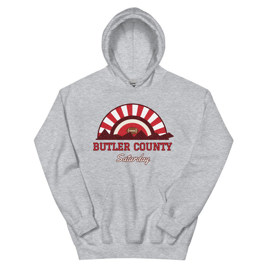 Butler County Saturday Hoodie in sport grey, front
