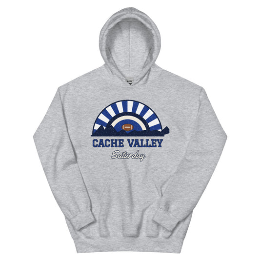 Cache Valley Saturday Hoodie in sport grey, front