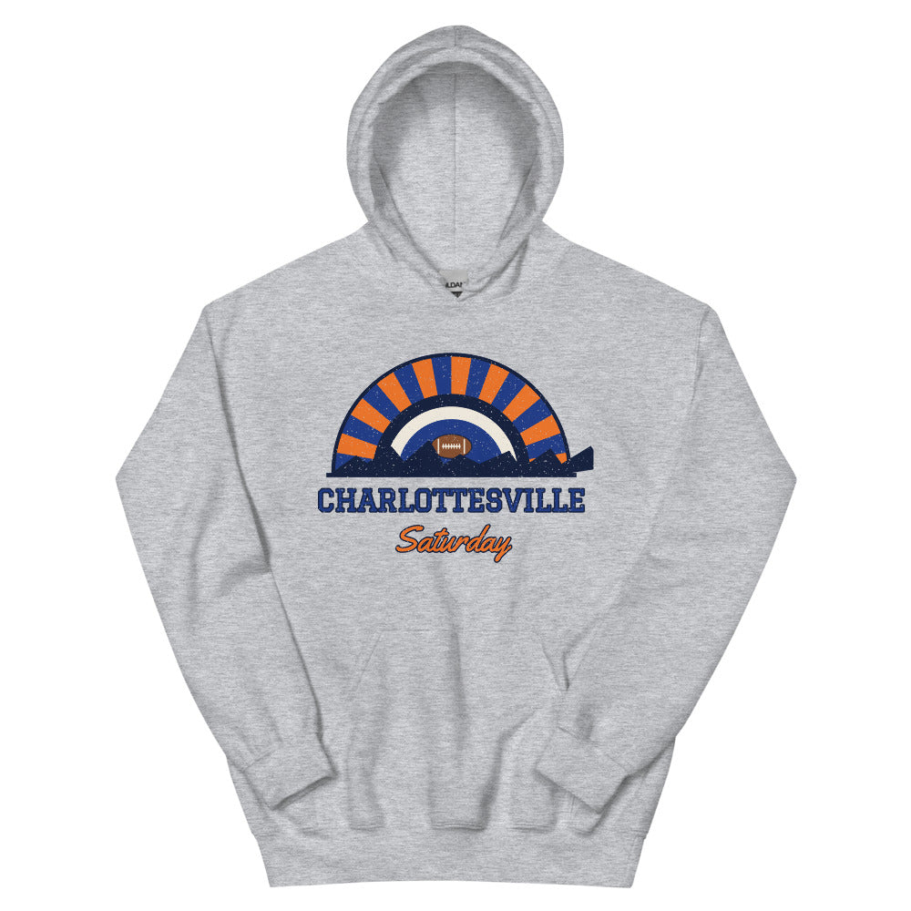 Charlottesville Saturday Hoodie in sport grey, front