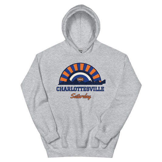 Charlottesville Saturday Hoodie in sport grey, front