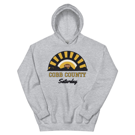 Cobb County Saturday Hoodie in sport grey, front