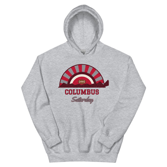 Columbus Saturday Hoodie in sport grey, front