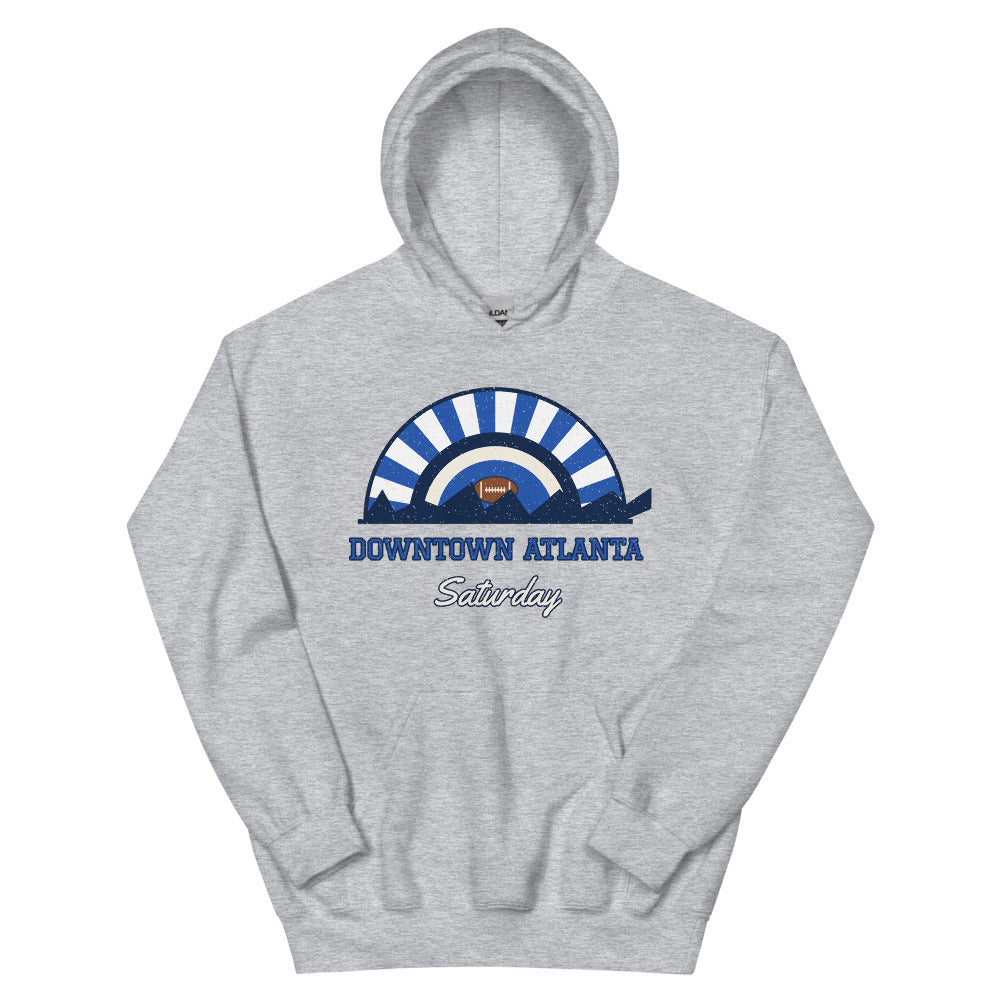 Downtown Atlanta Saturday Hoodie in sport grey, front