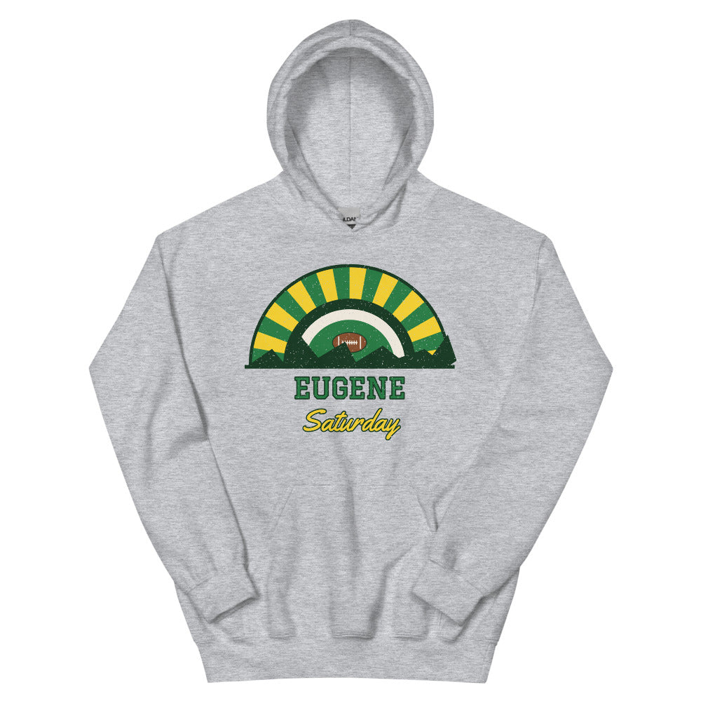 Eugene Saturday Hoodie in sport grey, front
