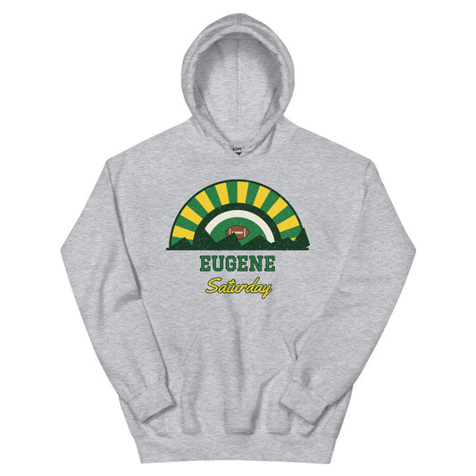 Eugene Saturday Hoodie in sport grey, front
