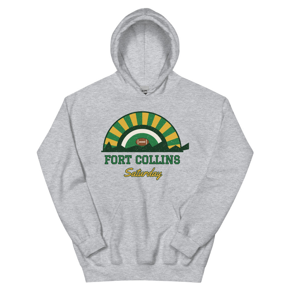 Fort Collins Saturday Hoodie in sport grey, front