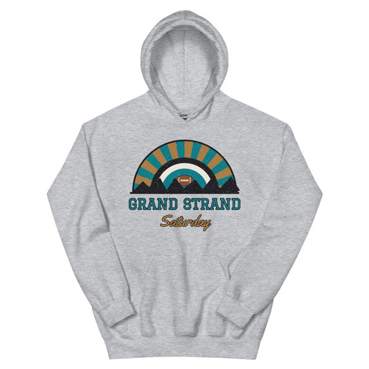Grand Strand Saturday Hoodie in sport grey, front