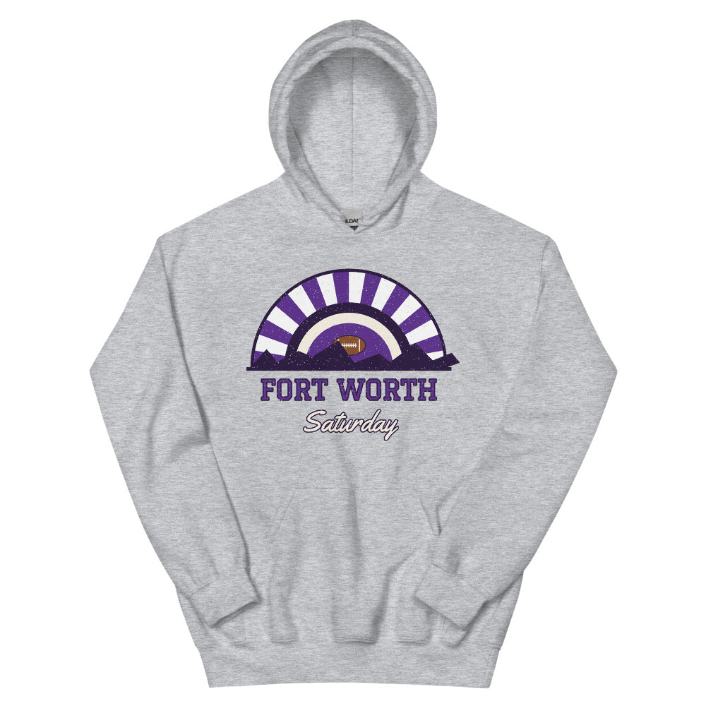 Fort Worth Saturday Hoodie in sport grey, front