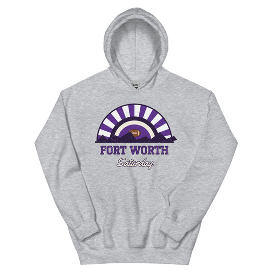 Fort Worth Saturday Hoodie in sport grey, front