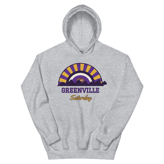 Greenville Saturday Hoodie in sport grey, front