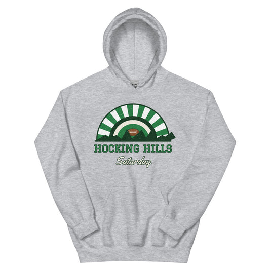 Hocking Hills Saturday Hoodie in sport grey, front