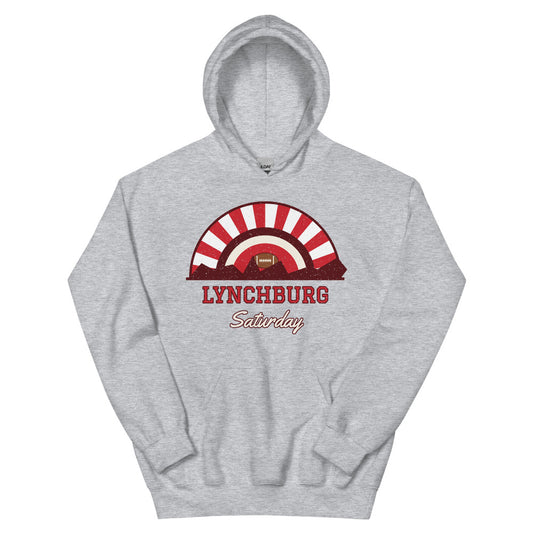 Lynchburg Saturday Hoodie in sport grey, front