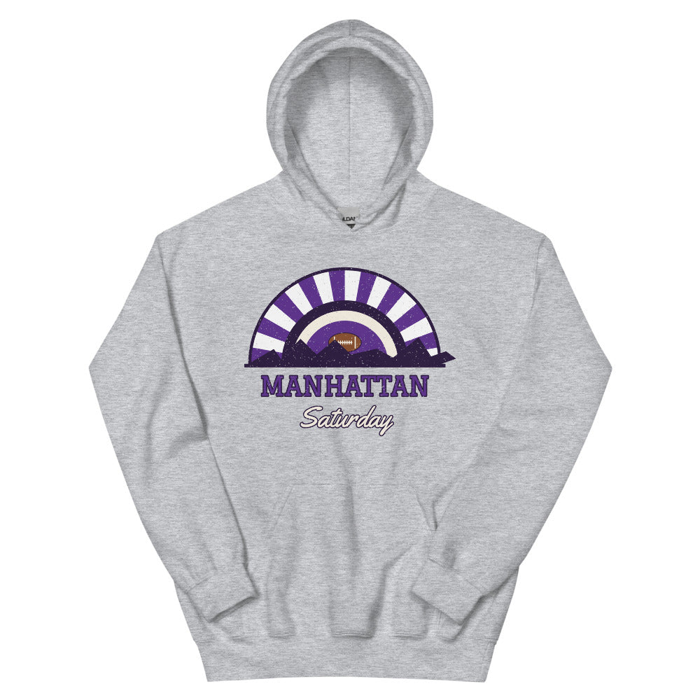 Manhattan Saturday Hoodie in sport grey, front