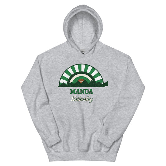 Manoa Saturday Hoodie in sport grey, front