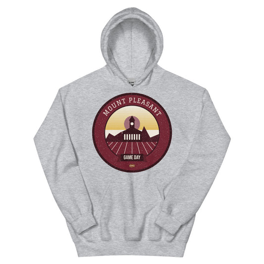 Maroon & Gold North Woods Game Day Hoodie in sport grey, front