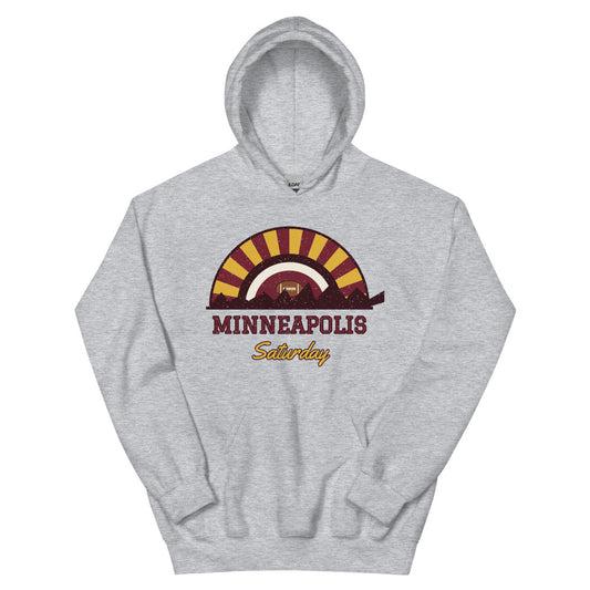 Minneapolis Saturday Hoodie in sport grey, front