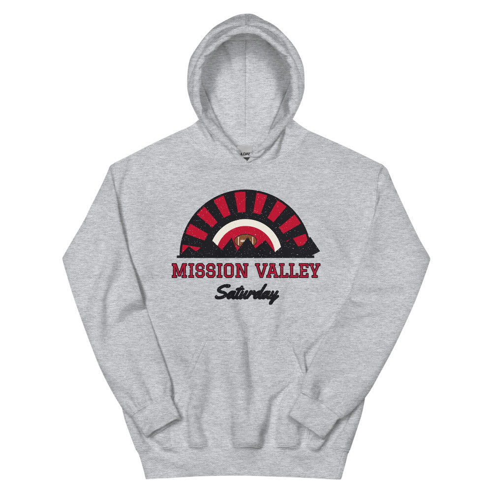 Mission Valley Saturday Hoodie in sport grey, front