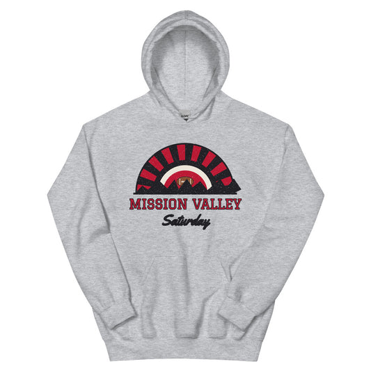 Mission Valley Saturday Hoodie in sport grey, front